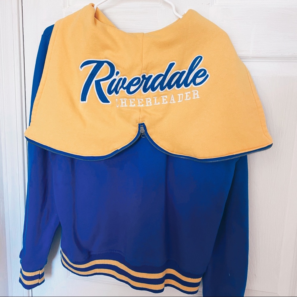 RIVERDALE varsity cheer jacket.